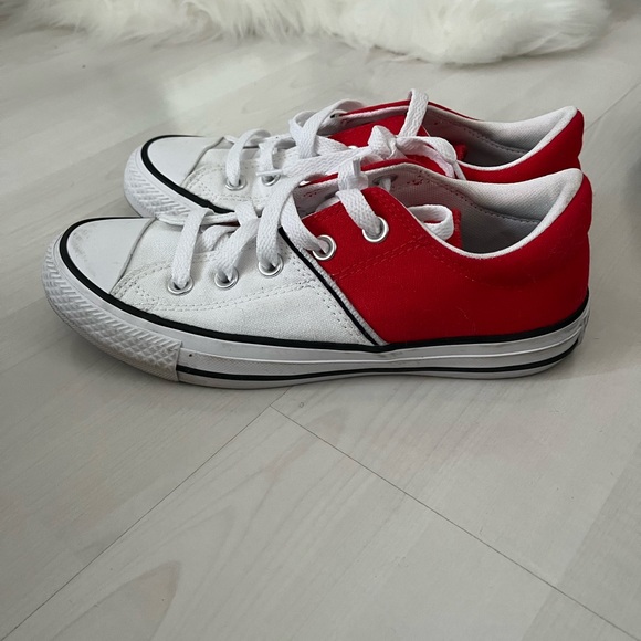 Gently Used Red Converse Ctas Classic Low Top Sneakers Woman’s Size 6 Canvas - Picture 7 of 9